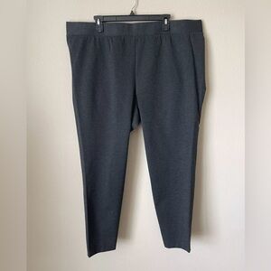 Turo by Vince Camuto Women’s Grey Pull On Stretch High Waist Ankle Pants s 3X